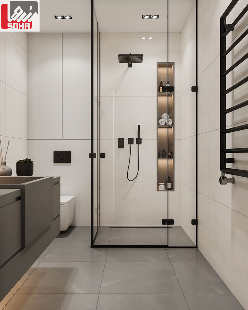 کابین دوش لاکچری